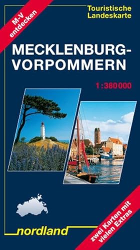 Mecklenburg-Vorpommern, Touristische Landeskarte: 1:380000, mit Ortsregister von Nordland-Kartenvlg
