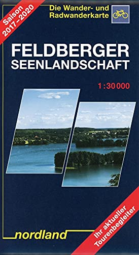 Nordland Karten, Feldberger Seenlandschaft: 1:30000, Wander- und Radwanderkarte. Mit Reiseführer, 10. Auflage (Mecklenburgische Seenplatte)