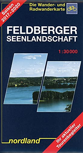 Nordland Karten, Feldberger Seenlandschaft: 1:30000, Wander- und Radwanderkarte. Mit Reiseführer (Mecklenburgische Seenplatte)