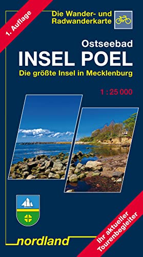 Nordland Karten, Mecklenburg, die großen Seen: 1:25000, Wander- und Radwanderkarte (Deutsche Ostseeküste)