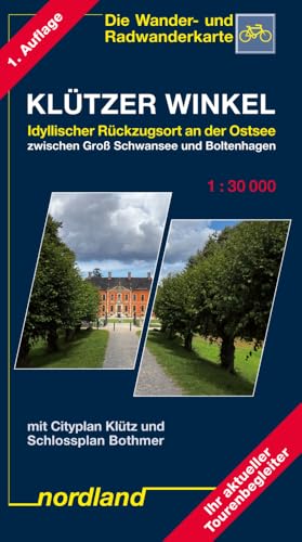 Nordland Karten, Uckermark, Seengebiet um Fürstenwerder: 1:30000 mit Cityplan Klütz und Schlossplan Bothmer von Nordland-Kartenvlg