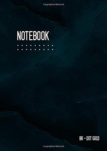 Dot Grid Notebook B6: Journal Notebook Marble Teal Black for Writing and Drawing, Traveler, Small, Softcover, Dotted Matrix, Numbered Pages, No Bleed (B6 Calligraphy Dot Grid Journals, Band 22) von CreateSpace Independent Publishing Platform