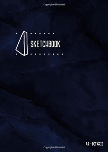 Dot Grid Sketchbook A4: Sketch Book Marble Blue Black for Drawing and Doodling, Smart Design, Dotted Matrix, Large, Soft Cover, Number Pages (Large Professional Sketchbooks, Band 16) von CreateSpace Independent Publishing Platform
