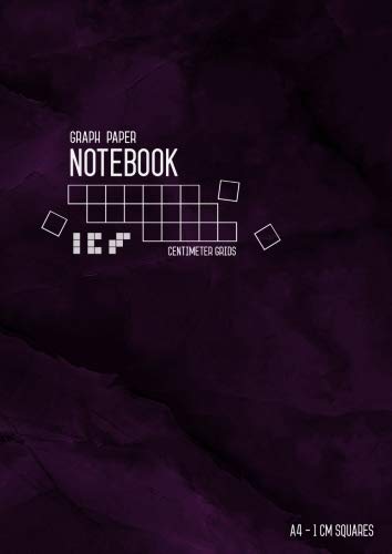 Graph Paper Notebook A4 1 cm Squares: Marble Purple Black, Large, Smart Design, Centimeter Grids, Numbered Pages, Composition Book Quad Ruled for Math/Handwriting Workbook for Kids (Graph Journals) von CreateSpace Independent Publishing Platform