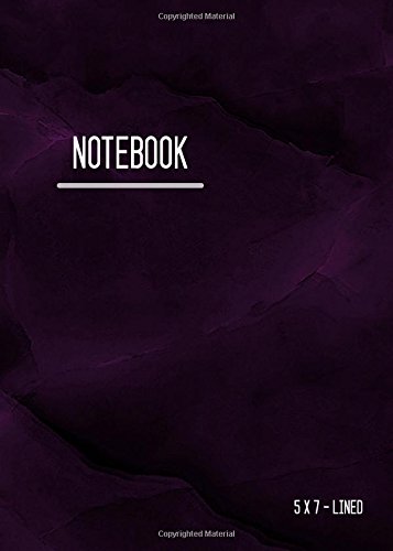 Lined Notebook 5x7: Journal Notebook Marble Purple Black with Date, Smart Design for Work, Traveler, Blank, Ruled, Small, Soft Cover, Numbered Pages (Calligraphy Lined Notebook Small) von CreateSpace Independent Publishing Platform