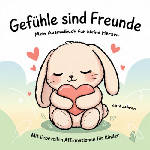 Gefühle sind Freunde: Das Ausmalbuch für kleine Entdecker – Mit Affirmationen für mehr Selbstvertrauen, Mut und innere Stärke (ab 4 Jahren) von Independently published