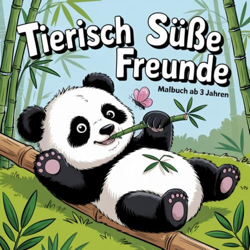 Tierisch süße Freunde – Malbuch für Kinder ab 3 Jahren: 50 niedliche Tiere im Kawaii-Stil zum Ausmalen | Kreativer Malspaß für kleine Künstler | Einfach & liebevoll gestaltet von Independently published
