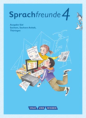 Sprachfreunde - Sprechen - Schreiben - Spielen - Ausgabe Süd (Sachsen, Sachsen-Anhalt, Thüringen) - Neubearbeitung 2015 - 4. Schuljahr: Sprachbuch mit Grammatiktafel und Lernentwicklungsheft