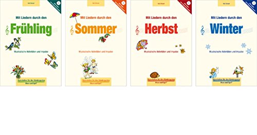Super-Paket Mit Liedern durch die Jahreszeiten: 4 Bände von Hase und Igel Verlag