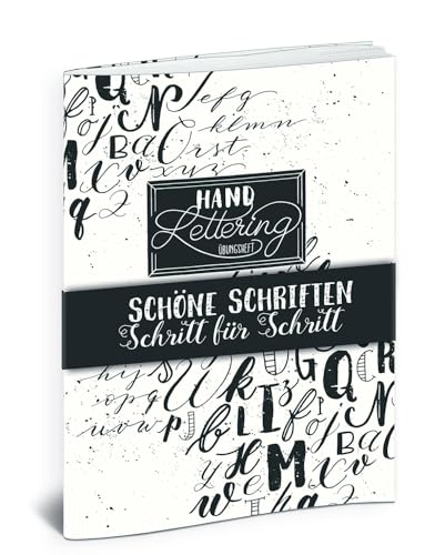 Handlettering Übungsheft: Schöne Schriften - Schritt für Schritt (monbijou) von Lingen Verlag