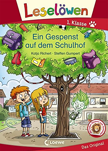 Leselöwen 1. Klasse - Ein Gespenst auf dem Schulhof: Erstlesebuch für Kinder ab 6 Jahre