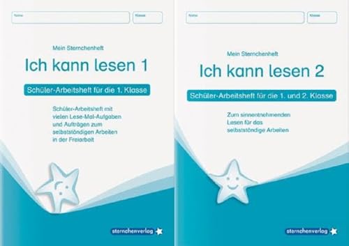 Ich kann lesen 1 und Ich kann lesen 2 als Kombi, Schüler-Arbeitshefte für die 1. und 2. Klasse: zwei Schülerarbeitshefte im Set (Mein Sternchenheft)