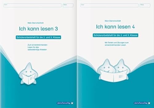 Ich kann lesen 3&4 - 2 Schülerarbeitshefte für die 2. und 3. Klasse: Meine Sternchenhefte mit Texten und Übungen zum selbstständigen Lesen im Set zum Vorteilspreis von Sternchenverlag GmbH