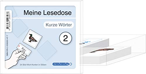 Meine Lesedose 2 - kurze Wörter: 24 Bild-Wort-Karten in Sprechsilben mit Selbstkontrolle in der Box: 24 Bild-Wort-Karten in Silben von Sternchenverlag GmbH