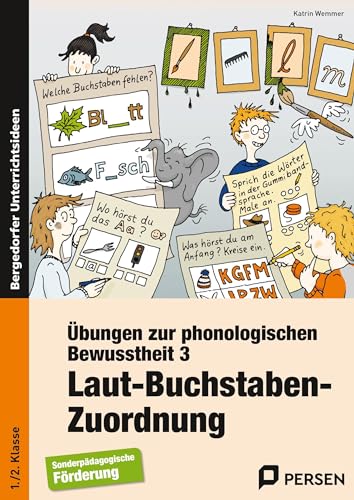 Übungen zur phonologischen Bewusstheit 3: Laut-Buchstaben-Zuordnung (1. und 2. Klasse) von Persen Verlag i.d. AAP