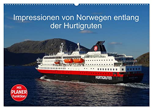 Impressionen von Norwegen entlang der Hurtigruten (Wandkalender 2025 DIN A2 quer), CALVENDO Monatskalender von CALVENDO