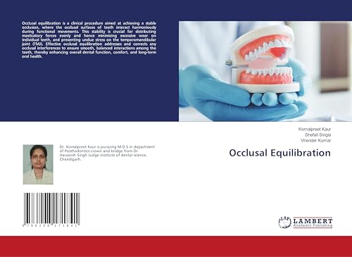 Occlusal Equilibration: DE von LAP LAMBERT Academic Publishing