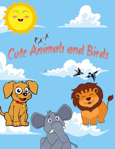 Cute Animals and Birds: Coloring Book for Kids von Independently published