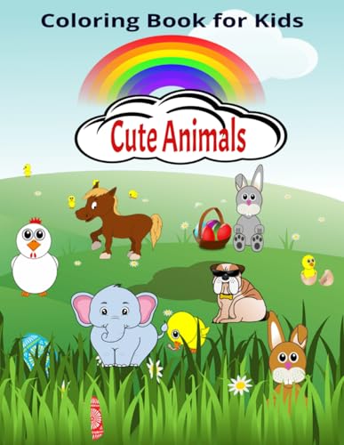 Animal Cute and Funny Bold and Easy Coloring Book for Kids and Adults von Independently published