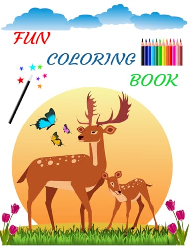 Fun animal coloring book for kids 2-8 von Independently published