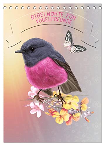 Bibelworte für Vogelfreunde (Tischkalender 2024 DIN A5 hoch), CALVENDO Monatskalender von CALVENDO