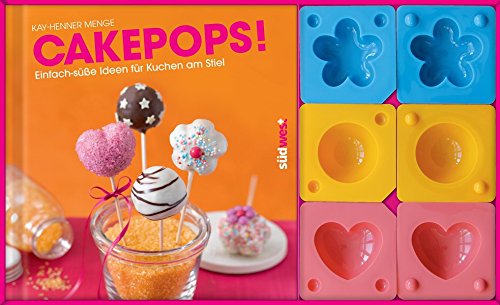 Cakepops-Set: Einfach-süße Ideen für Kuchen am Stiel. Buch mit 3 Cakepop-Formen