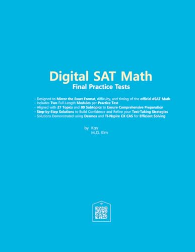Digital SAT Math: Final Practice Tests: Full-Length Practice Tests with Official dSAT Math Questions von Independently published
