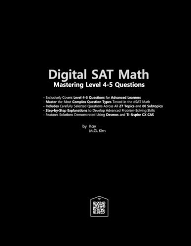 Digital SAT Math:Mastering Level 4-5 Questions: Conquer the Toughest dSAT Math Level 4-5 Questions von Independently published