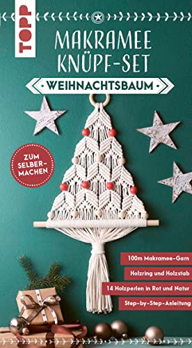 Makramee Knüpf-Set Weihnachtsbaum: Anleitung und Material für einen Weihnachtsbaum zum Selberknüpfen von TOPP