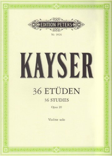 36 Etüden op. 20: für Violine (Edition Peters)