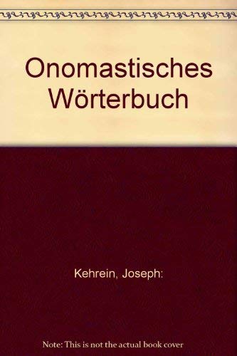 Onomastisches Wörterbuch