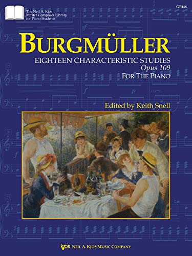 GP448 - Burgmuller : Eighteen Characteristic Studies Opus 109 For The Piano