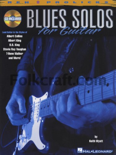 BLUES SOLOS FÜR GUITAR TAB BOOK (Code zum Herunterladen ist enthalten) (Prolicks) (Reh Z Prolicks Series) von REH Book