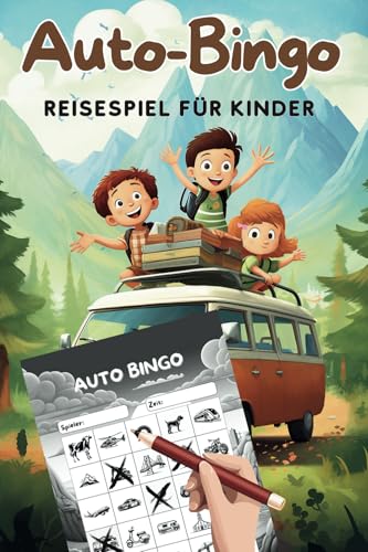 Auto-Bingo: Reisespiel für Autofahrten, Beschäftigung für Kinder