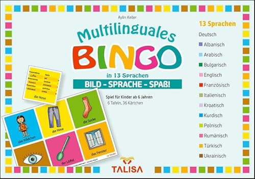 Multilinguales BINGO in 13 Sprachen (Nr.1): Bild-Sprache-Spaß! von TALISA Kinderbuch Verlag