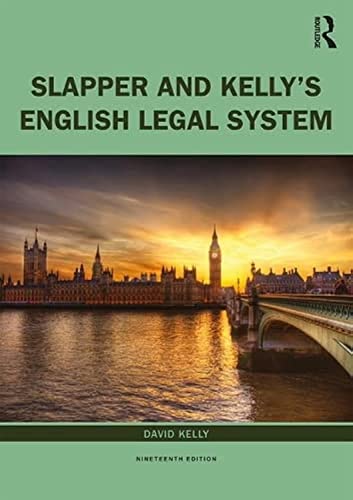 Slapper and Kelly's The English Legal System: Companion Website Included
