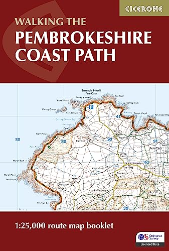 Pembrokeshire Coast Path Map Booklet: 1:25,000 OS Route Mapping (Cicerone guidebooks)