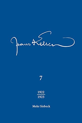 Hans Kelsen Werke: Band 7: Veröffentlichte Schriften 1921-1923 von Mohr Siebeck