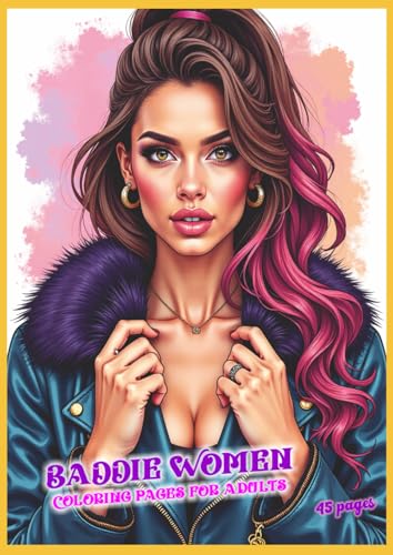 Baddie Women Coloring pages for adults von Independently published