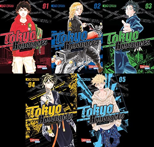 Tokyo Revengers Band 1-5 in 5 Doppelbänden + 1 exklusives Postkartenset