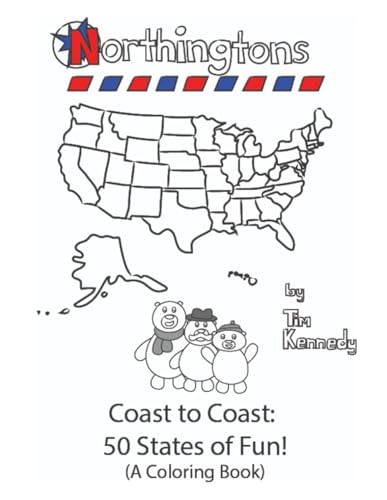 Northingtons Coast to Coast: 50 States of Fun (A Coloring Book) von Independently published