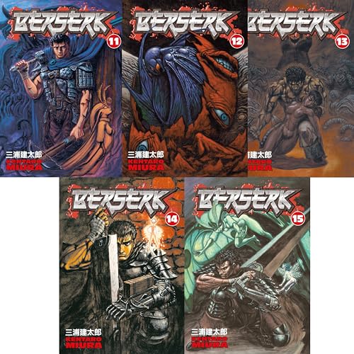Berserk Volume 11-15 Collection 5 Books Set (Series 3) by Kentaro Miura