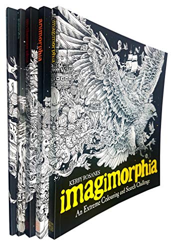 An Extreme Colouring and Search Challenge Series 5 Books Collection Set (Mythomorphia, Fantomorphia, Geomorphia, Animorphia, Imagimorphia)