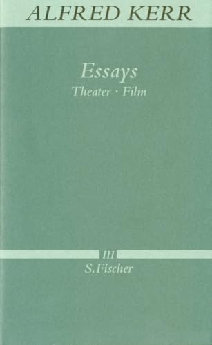 Essays: Theater - Film von FISCHERVERLAGE
