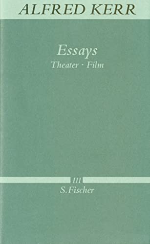 Essays: Theater - Film