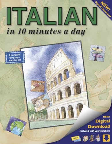 ITALIAN in 10 minutes a day: Language Course for Beginning and Advanced Study. Includes Workbook, Flash Cards, Sticky Labels, Menu Guide, Software, ... Grammar. Bilingual Books, Inc. (Publisher) von Bilingual Books (WA)