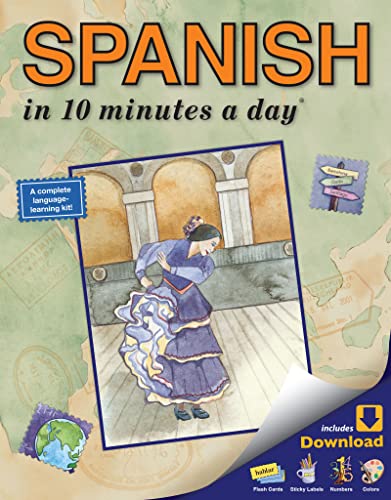 SPANISH in 10 minutes a day: New Digital Download von Bilingual Books (WA)