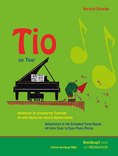 Tio on Tour. Abenteuer im erweiterten Tonraum. 40 sehr leichte bis leichte Klavierstücke (EB 8886) von Breitkopf und Härtel