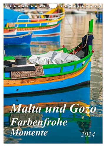 Malta und Gozo - Farbenfrohe Momente (Wandkalender 2024 DIN A4 hoch), CALVENDO Monatskalender von CALVENDO