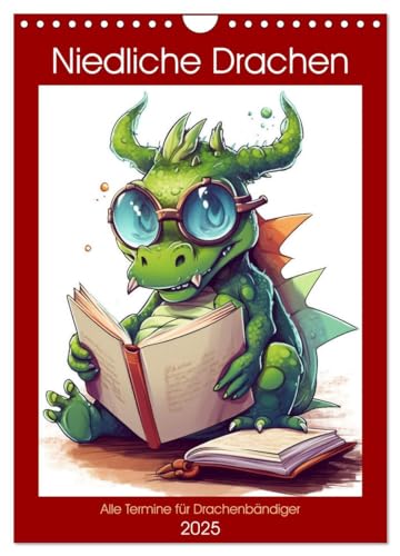 Niedliche Drachen (Wandkalender 2025 DIN A4 hoch), CALVENDO Monatskalender